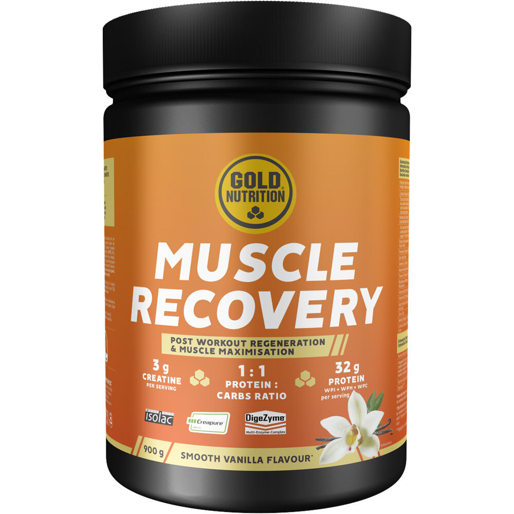 Gold Nutrition Recuperacion MUSCLE RECOVERY VANILLA - 900 G vista frontal