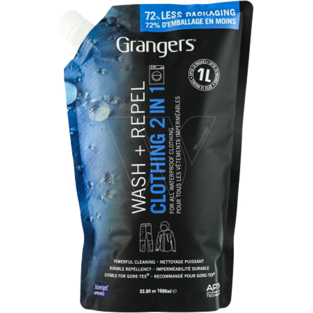 Grangers artículos limpieza montaña Wash + Repel Clothing 2 in 1 vista frontal