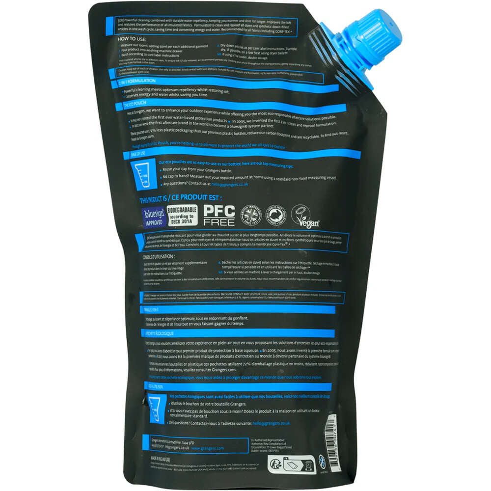 Grangers artículos limpieza montaña Wash + Repel Down 2 in 1 01