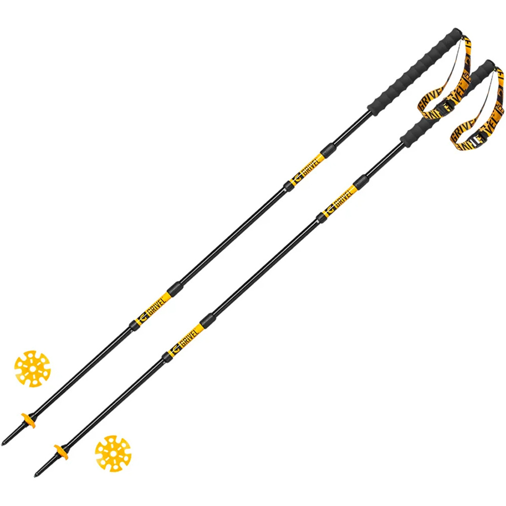 Grivel bastón travesía montaña PAR-TRAIL 3 122 cm bastones plegabes vista frontal