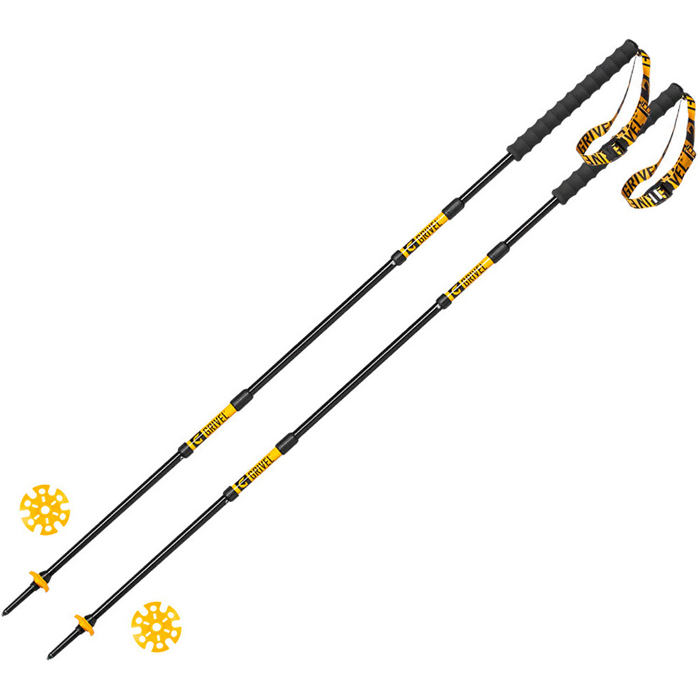 Grivel bastón travesía montaña PAR-TRAIL 3 130 cm bastones plegables vista frontal