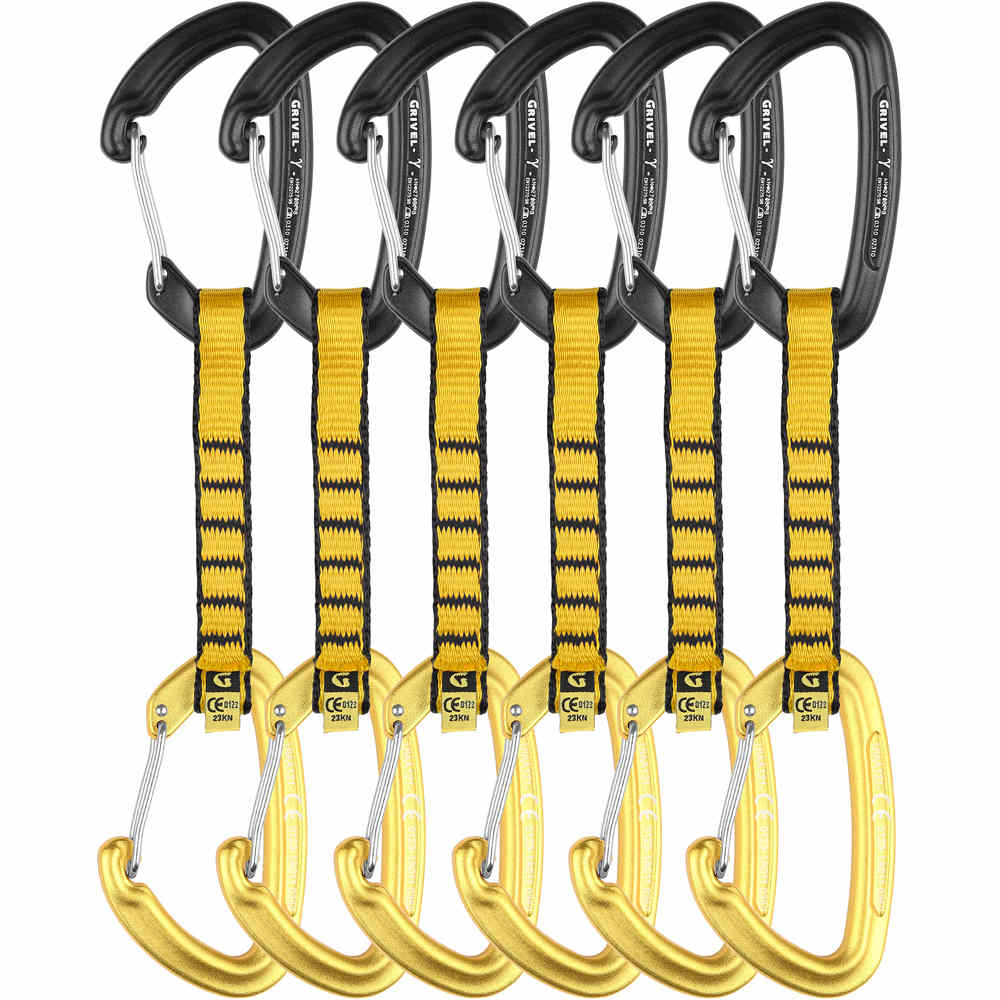 Grivel express escalada ALL-ROUND GAMMA 11 cm (K2W+K2W) quickdraw  6 CE vista frontal