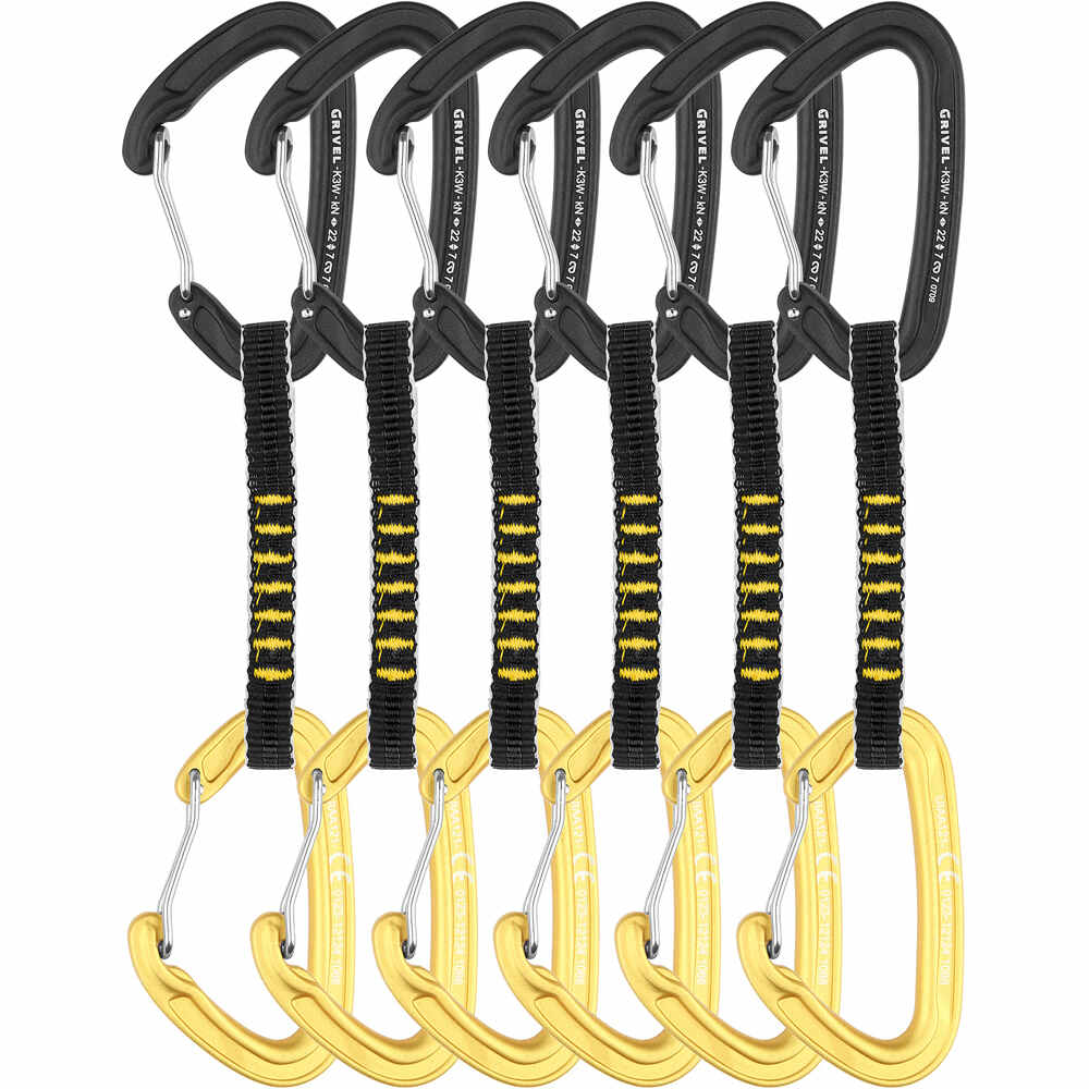 Grivel express escalada ALPINE PLUME 10 cm (K3W+K3W) quickdraw vista frontal