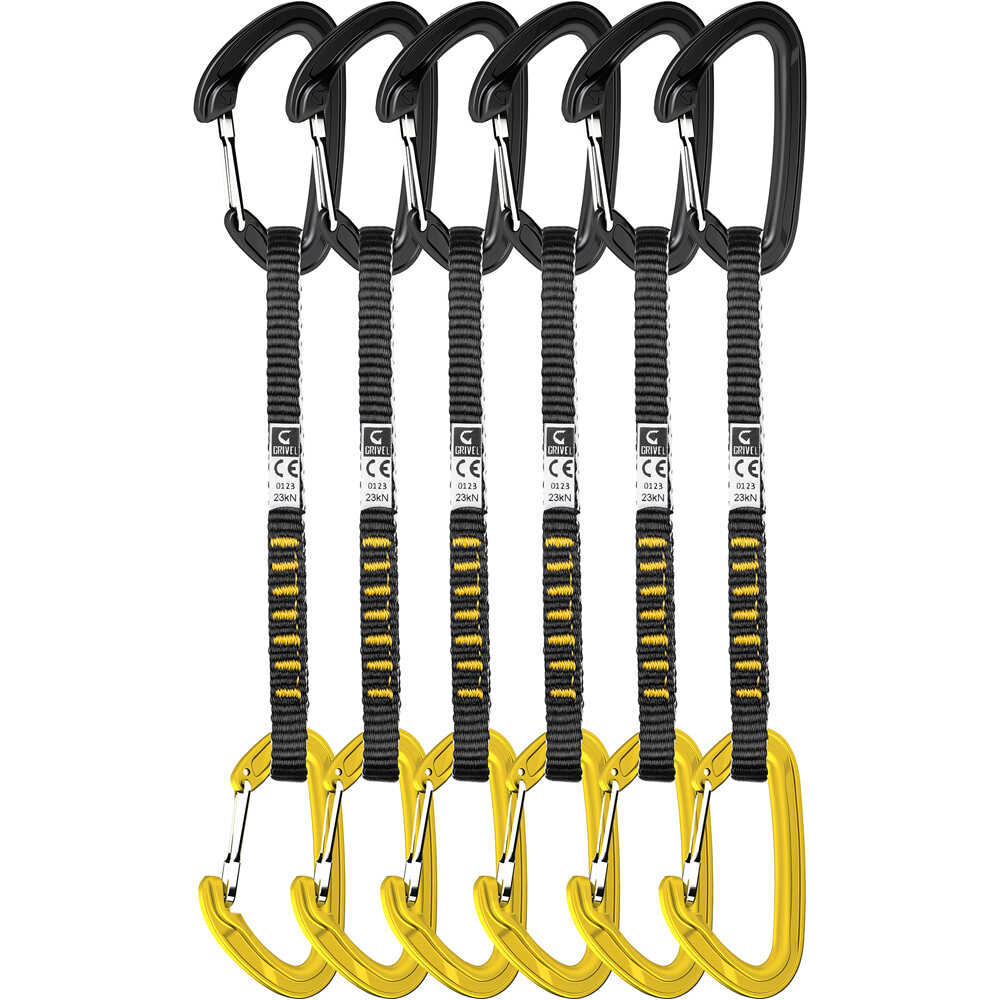 Grivel express escalada ALPINE PLUME EVO 16 cm quickdraw  6 CE vista frontal