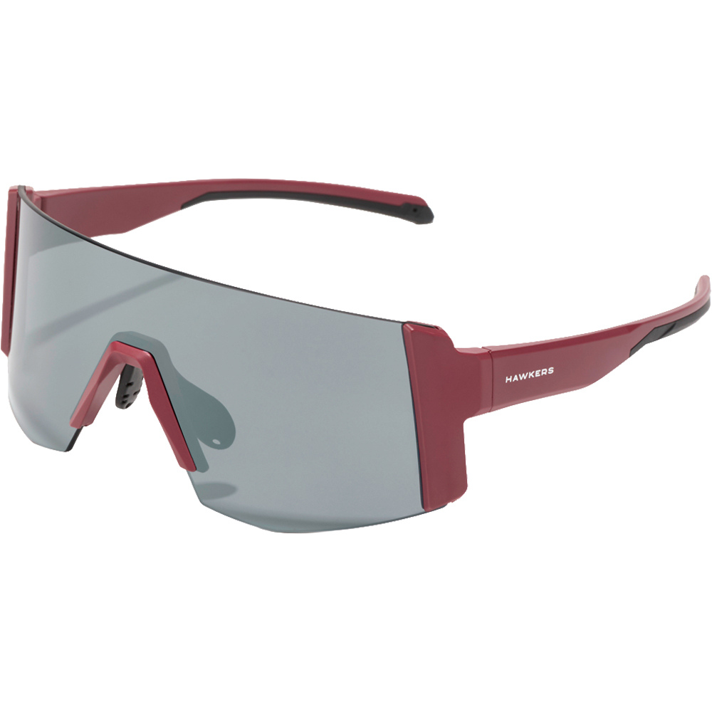 Hawkers gafas ciclismo LYNX S ROJO MATE - GRIS AHUMADO vista frontal