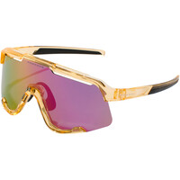 Hawkers gafas ciclismo POWER CHAMPAGNE TRANSPARENTE BRILLO - MORADO NEBULA vista frontal