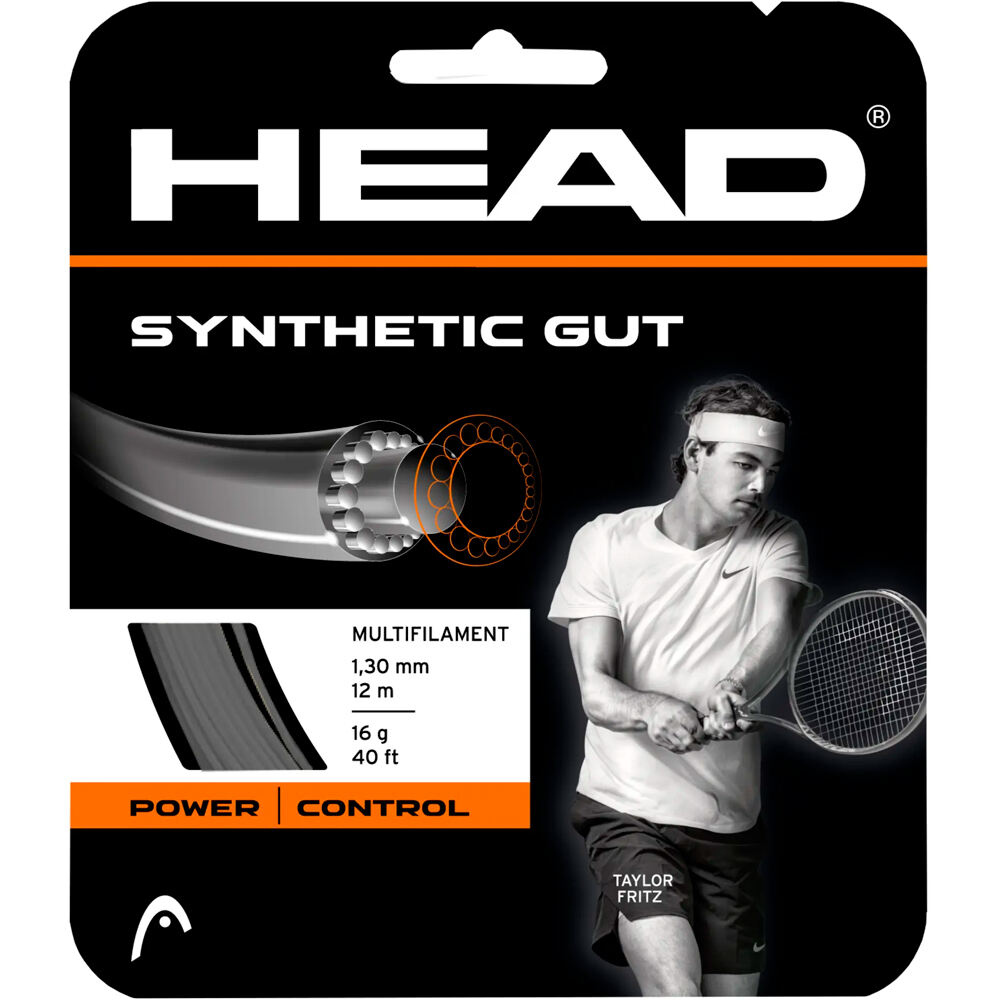 Head cordaje tenis SYNTHETIC SET 16 WH vista frontal