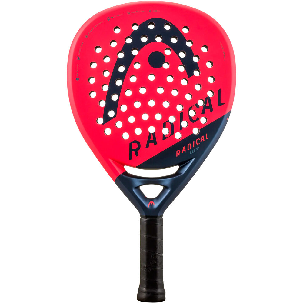 Head pala pádel adulto RADICAL ELITE 24 vista frontal