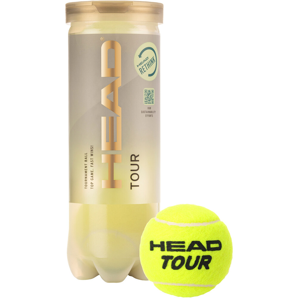 Head pelota tenis HEAD TOUR vista frontal