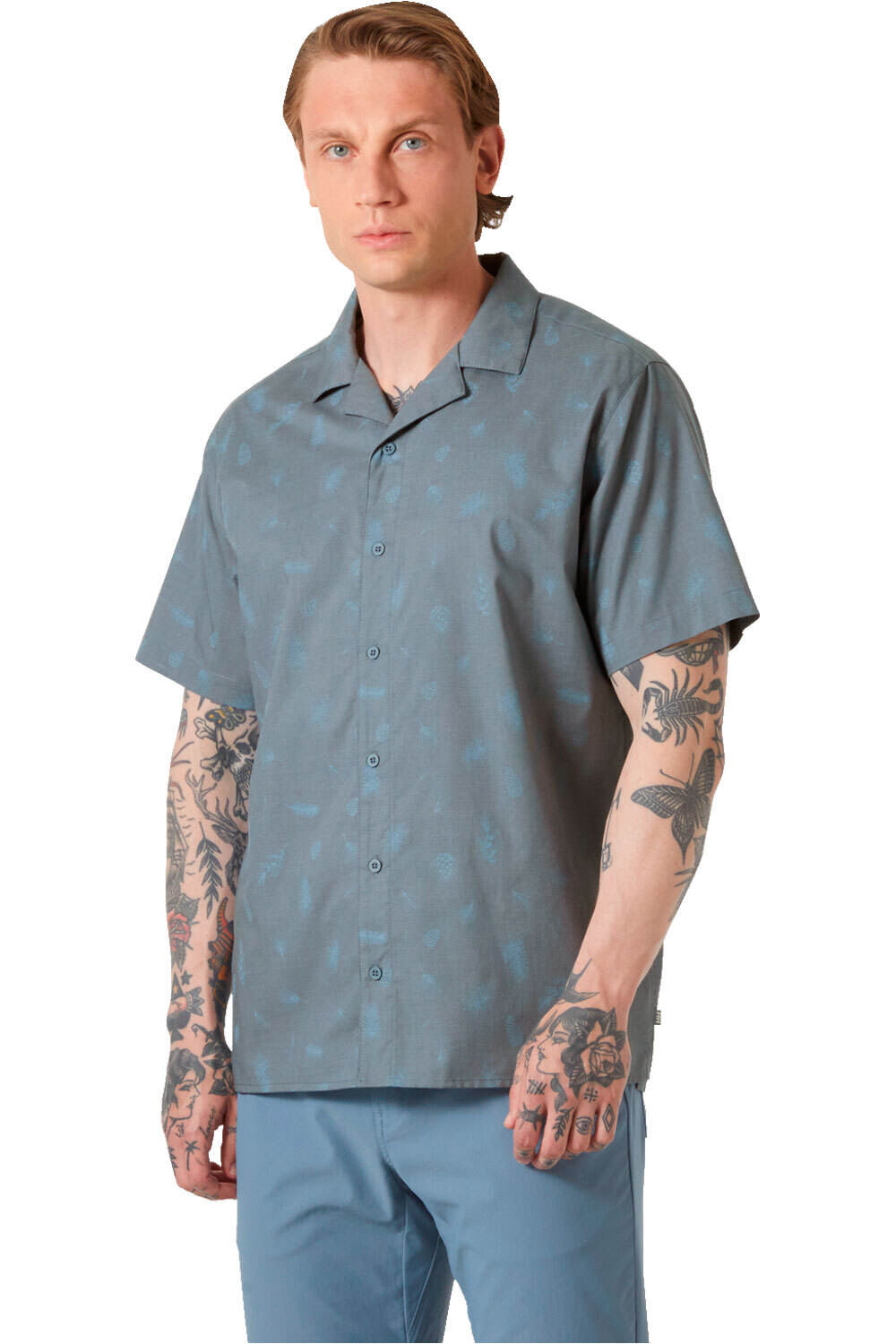 Helly Hansen camisa montaña manga corta hombre HOLMEN SS SHIRT vista frontal