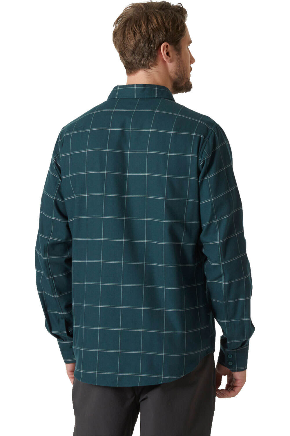 Helly Hansen camisa montaña manga larga hombre AKER FLANNEL LS SHIRT vista trasera
