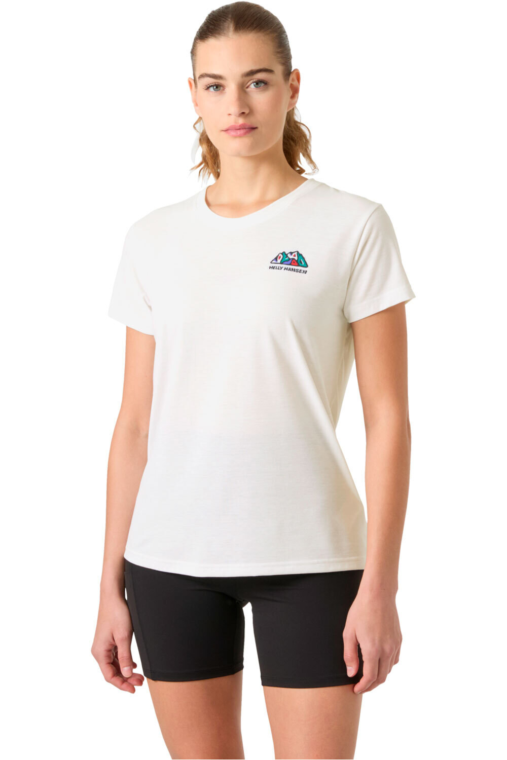 Helly Hansen camiseta montaña manga corta mujer W SKOG GRAPHIC TEE vista frontal