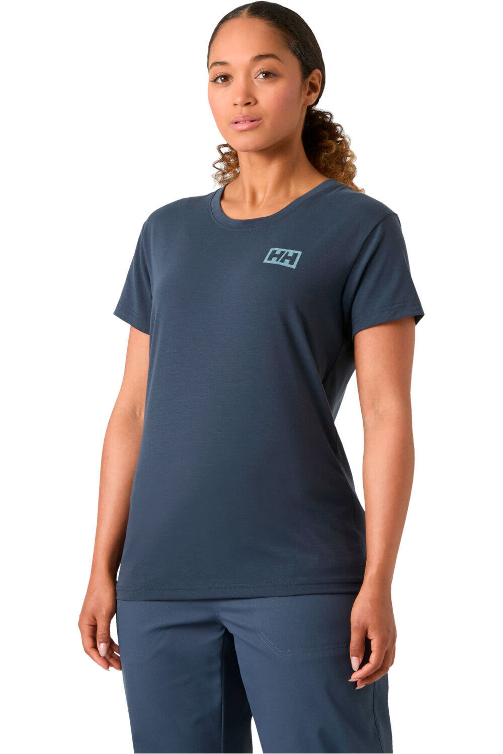 Helly Hansen camiseta montaña manga corta mujer W SKOG GRAPHIC TEE vista frontal