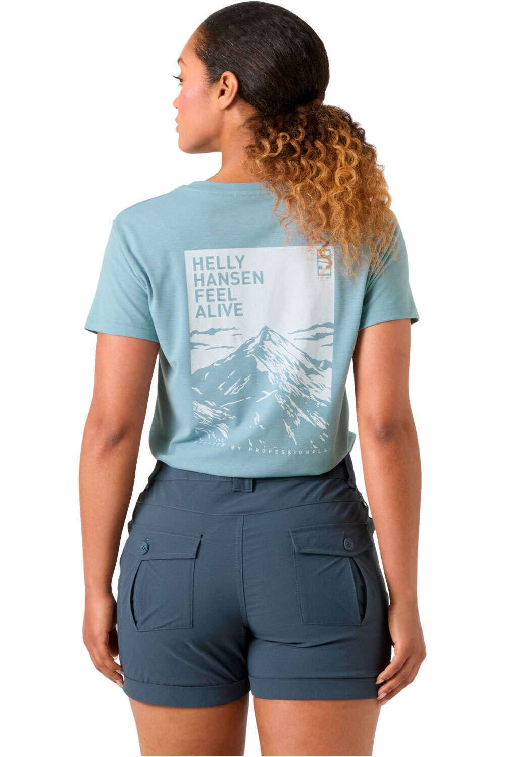 Helly Hansen camiseta montaña manga corta mujer W SKOG GRAPHIC TEE vista trasera