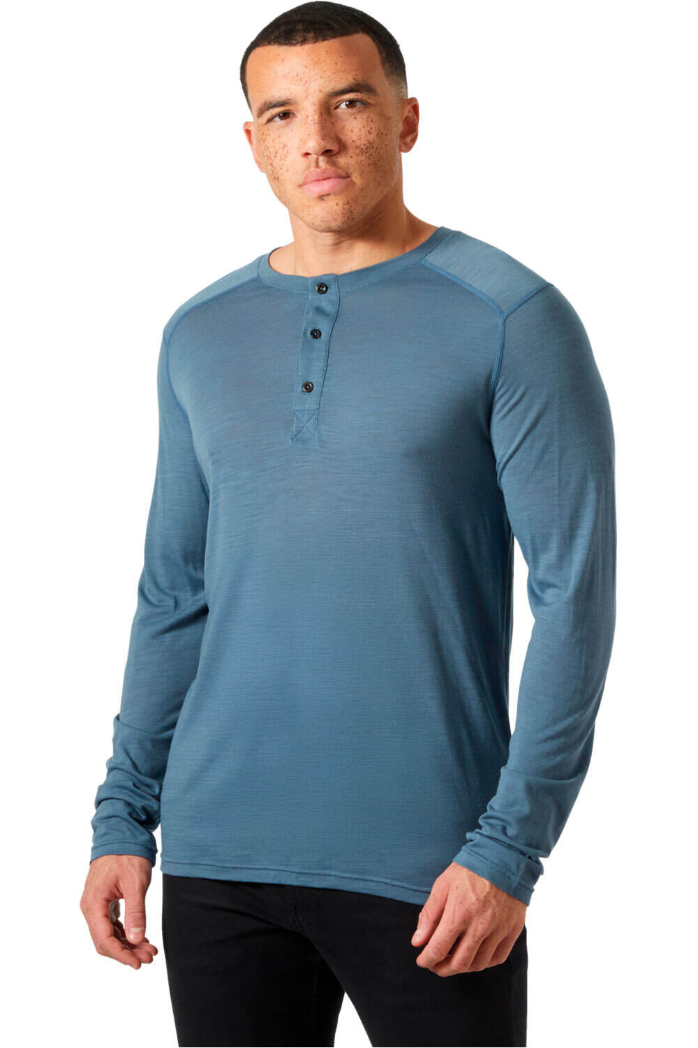 Helly Hansen camiseta térmica manga larga hombre HH DURAWOOL LS HENLEY vista frontal