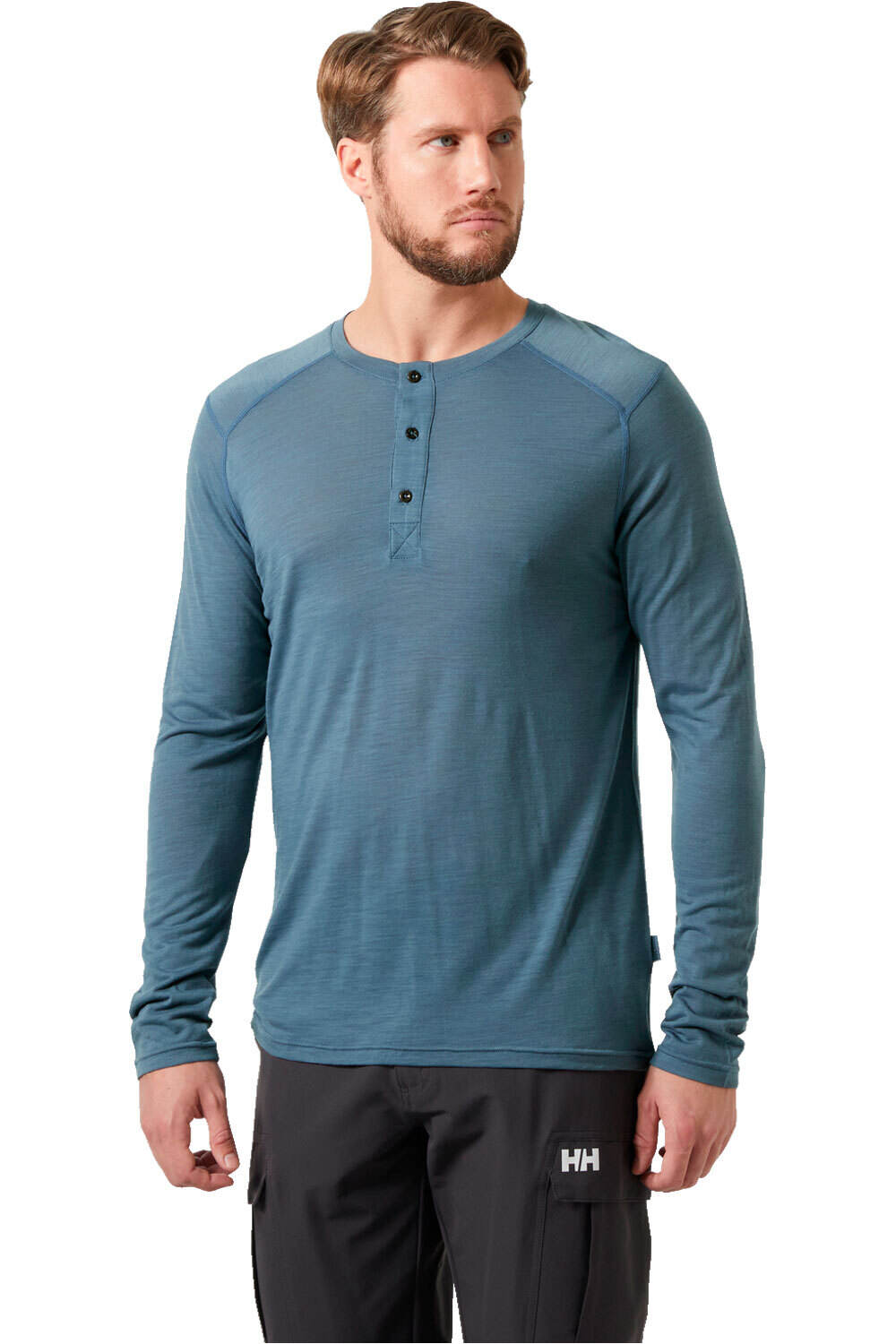 Helly Hansen camiseta térmica manga larga hombre HH DURAWOOL LS HENLEY vista trasera