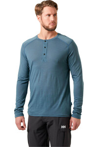 Helly Hansen camiseta térmica manga larga hombre HH DURAWOOL LS HENLEY vista trasera