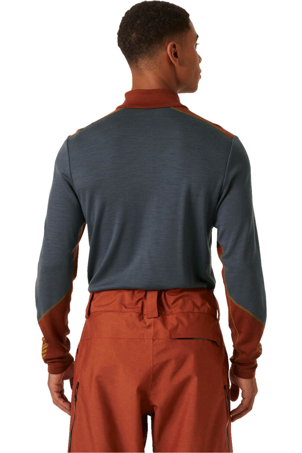 Helly Hansen camiseta térmica manga larga hombre LIFA MERINO MIDWEIGHT 1/2 ZIP vista trasera