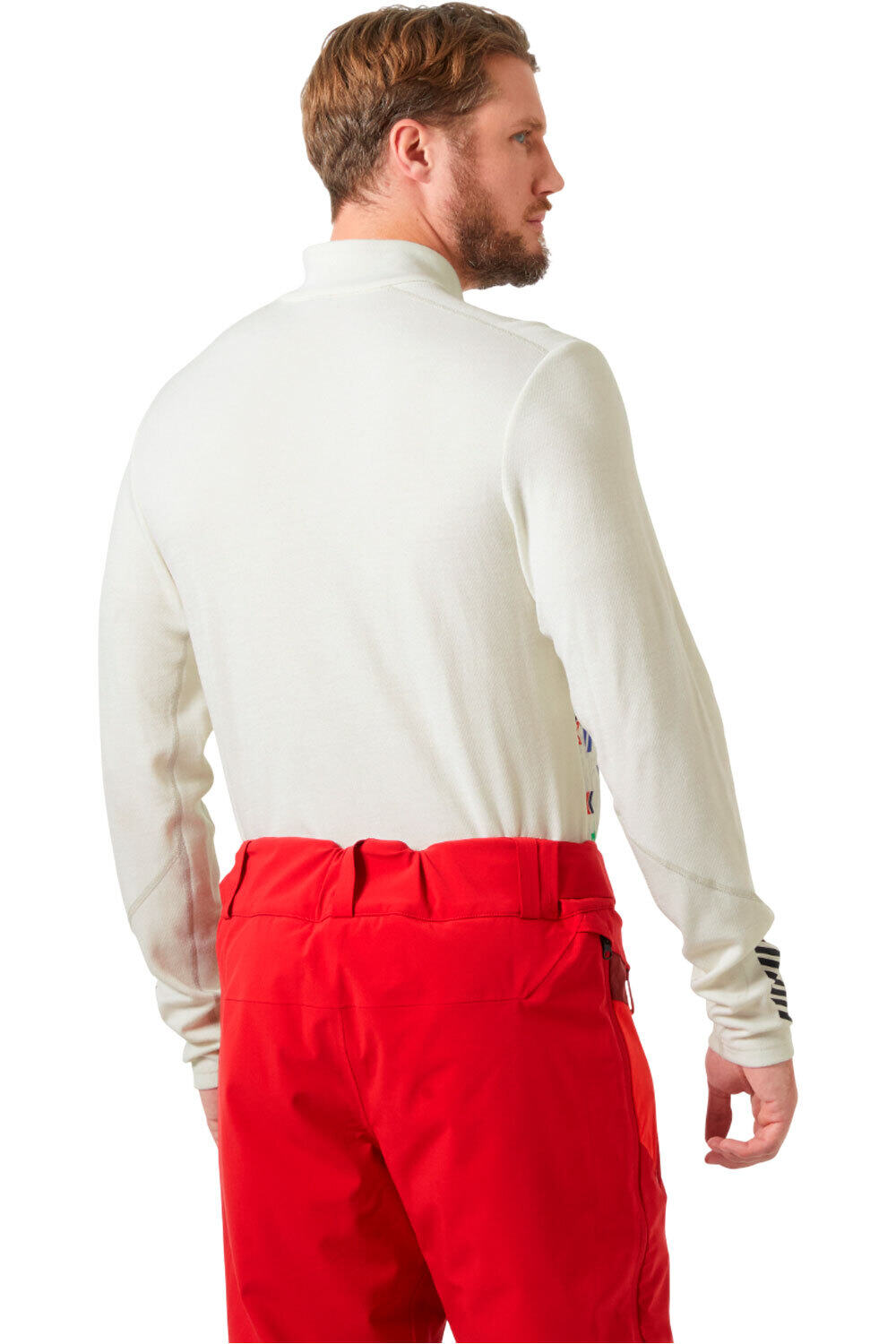 Helly Hansen camiseta térmica manga larga hombre LIFA MERINO MIDWEIGHT 1/2 ZIP vista trasera