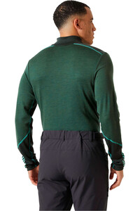 Helly Hansen camiseta térmica manga larga hombre LIFA MERINO MIDWEIGHT 1/2 ZIP vista trasera