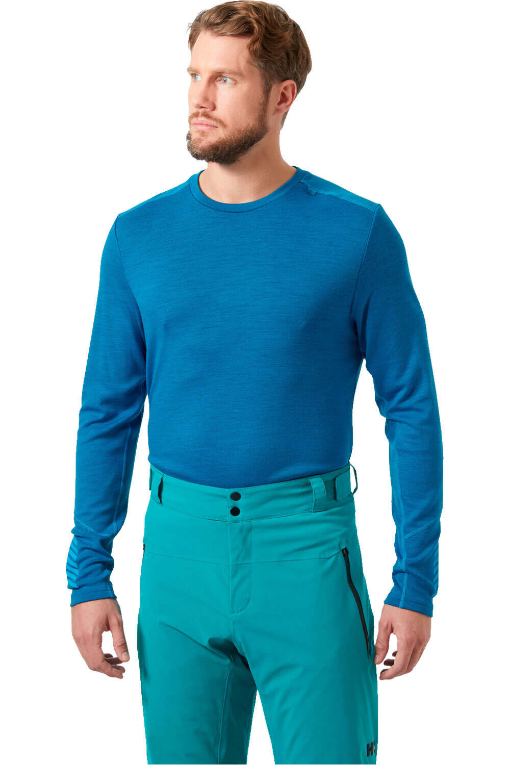 Helly Hansen camiseta térmica manga larga hombre LIFA MERINO MIDWEIGHT CREW vista frontal