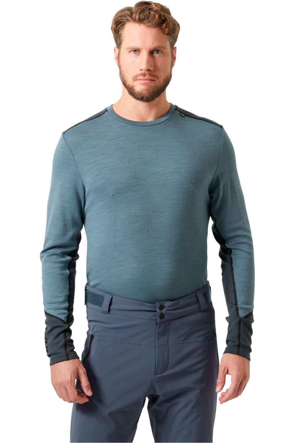 Helly Hansen camiseta térmica manga larga hombre LIFA MERINO MIDWEIGHT CREW vista frontal