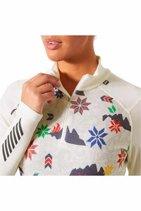 Helly Hansen camiseta térmica manga larga mujer W LIFA MERINO MIDW GRA 1/2 ZIP vista detalle