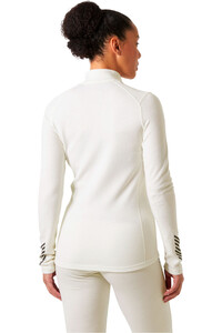 Helly Hansen camiseta térmica manga larga mujer W LIFA MERINO MIDW GRA 1/2 ZIP vista trasera