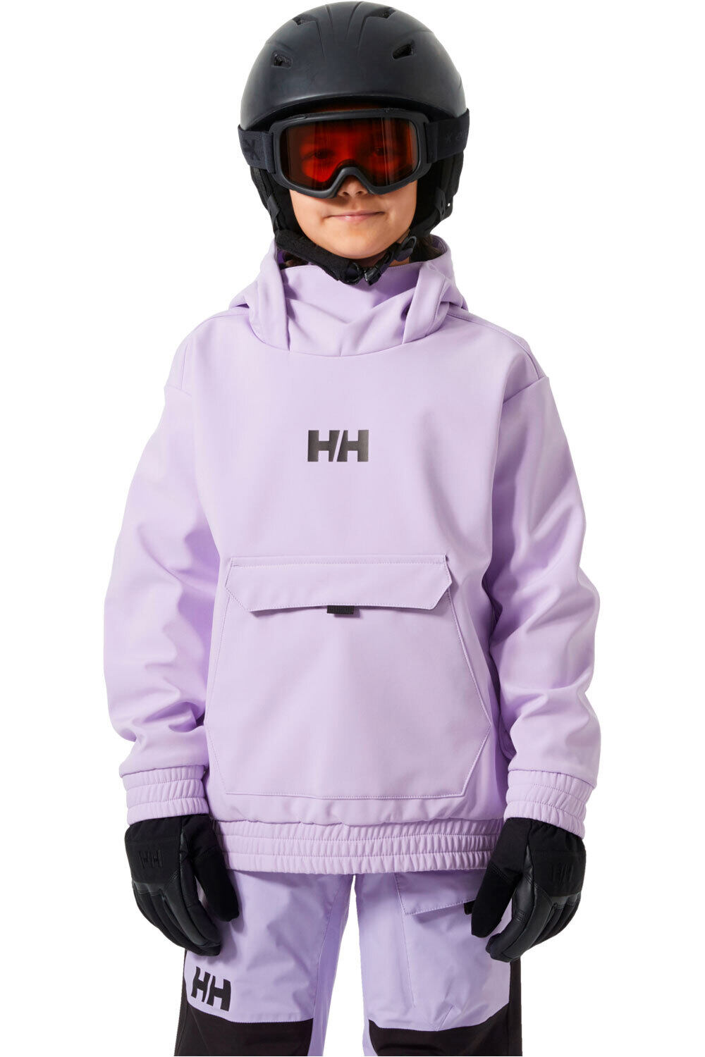 Helly Hansen chaqueta esquí infantil JR POWDER SOFTSHELL HOODIE vista frontal