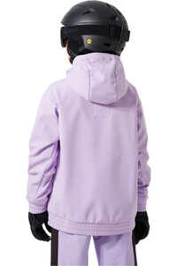 Helly Hansen chaqueta esquí infantil JR POWDER SOFTSHELL HOODIE vista trasera