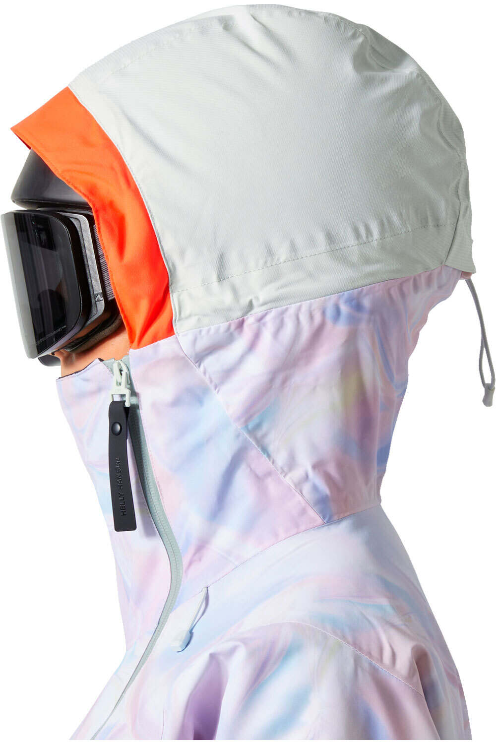 Helly Hansen chaqueta esquí mujer W POWCHASER ASYM JACKET vista detalle