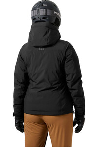 Helly Hansen chaqueta esquí mujer W VALDISERE 3.0 JACKET BLACK vista trasera