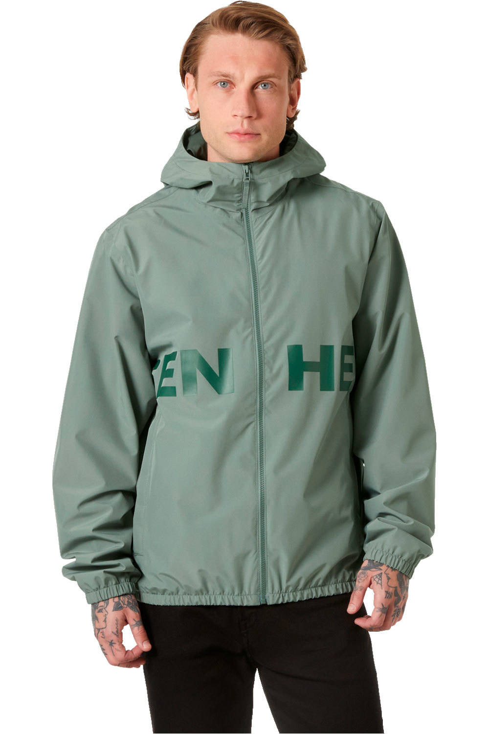 Helly Hansen chaqueta impermeable hombre CORE GRAPHIC RAIN JACKET vista frontal