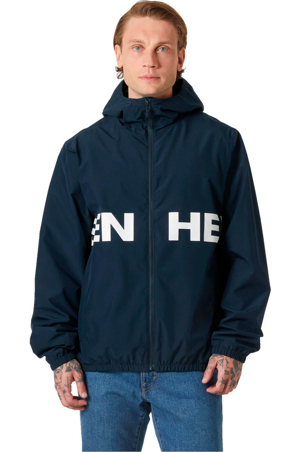 Helly Hansen chaqueta impermeable hombre CORE GRAPHIC RAIN JACKET vista frontal