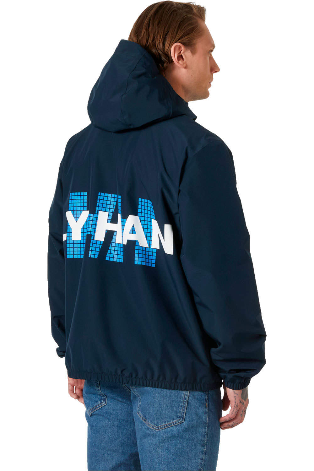 Helly Hansen chaqueta impermeable hombre CORE GRAPHIC RAIN JACKET vista trasera