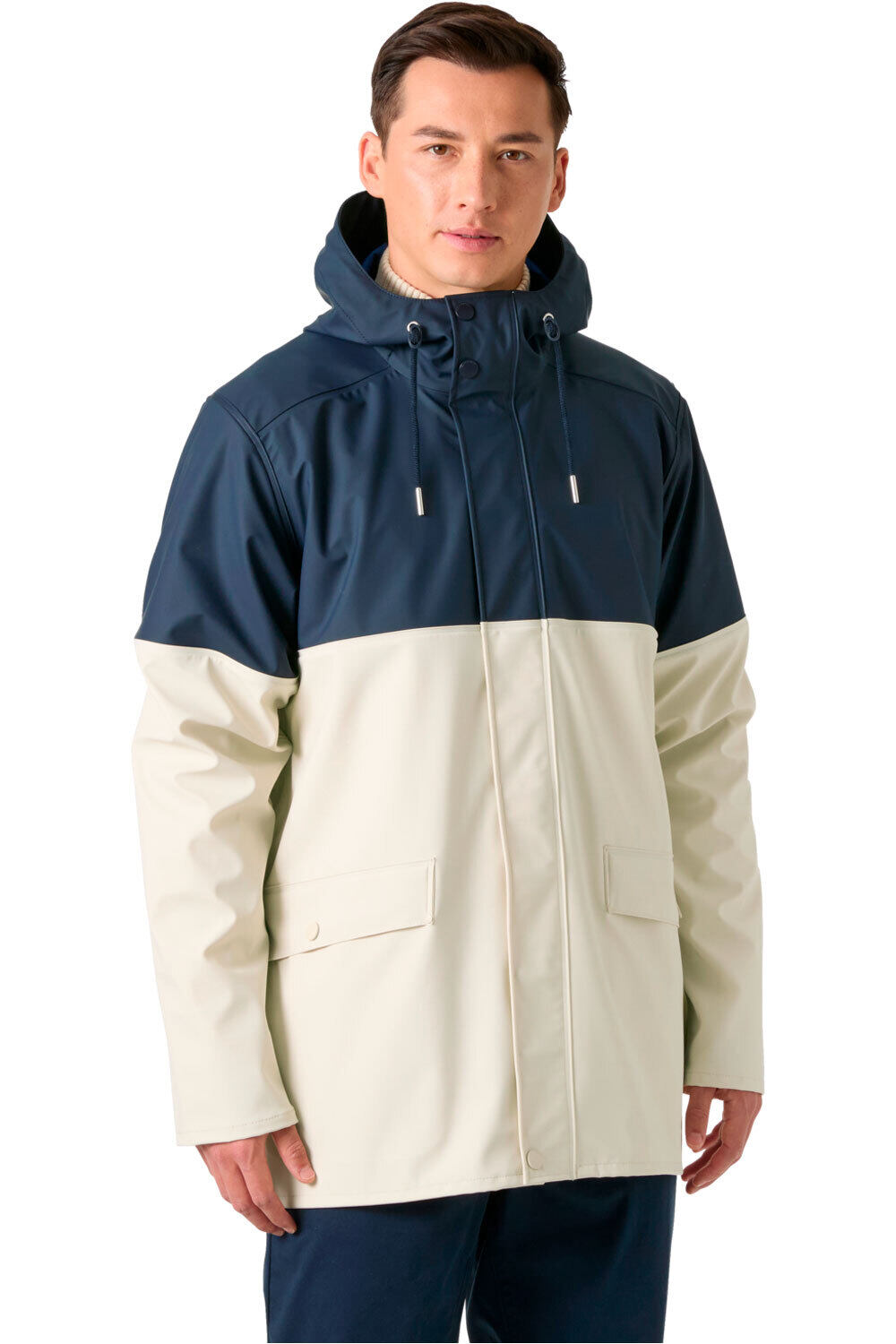 Helly Hansen chaqueta impermeable hombre MOSS BLOCK COAT vista frontal