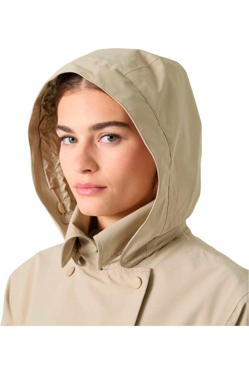 Helly Hansen chaqueta impermeable mujer W AVENUE LONG TRENCH vista detalle