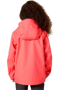 Helly Hansen chaqueta impermeable niño JR CREW HOODED JACKET vista trasera