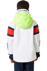 Helly Hansen chaqueta impermeable niño JR SALT 2 JACKET vista trasera