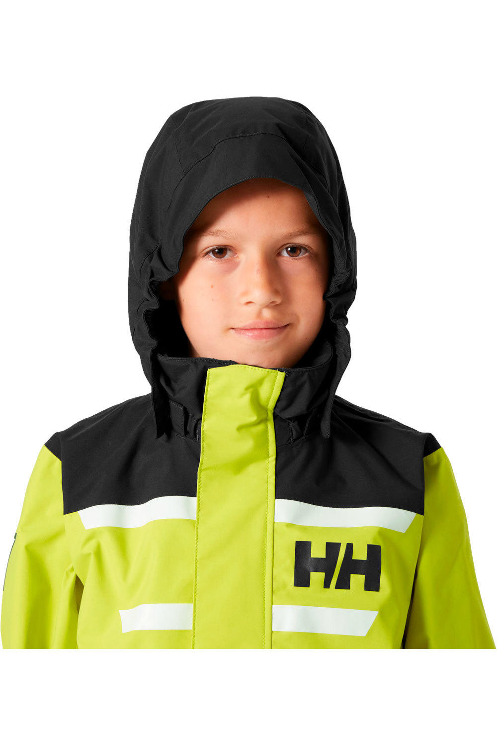 Helly Hansen chaqueta impermeable niño JR SALT PORT 2.0 JACKET vista detalle