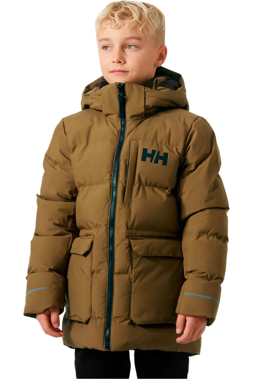 Helly Hansen chaqueta outdoor niño JR NORD PUFFY PARKA vista frontal