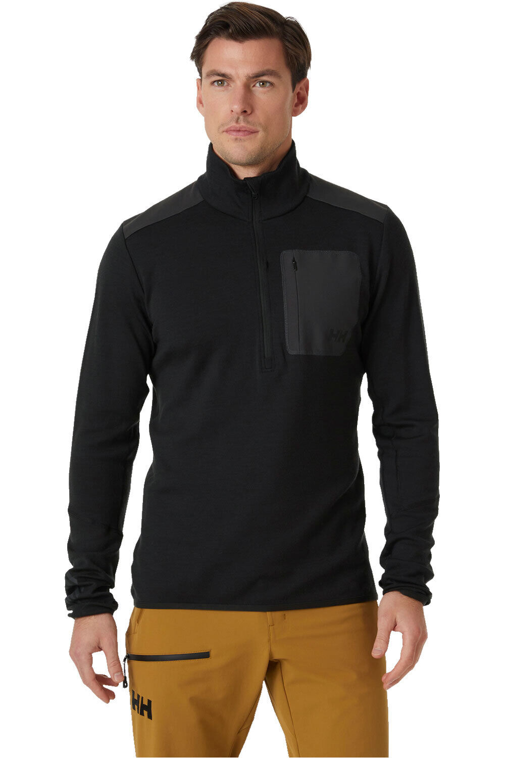 Helly Hansen forro polar hombre LIFA MERINO MIDLAYER 1/2 ZIP vista frontal
