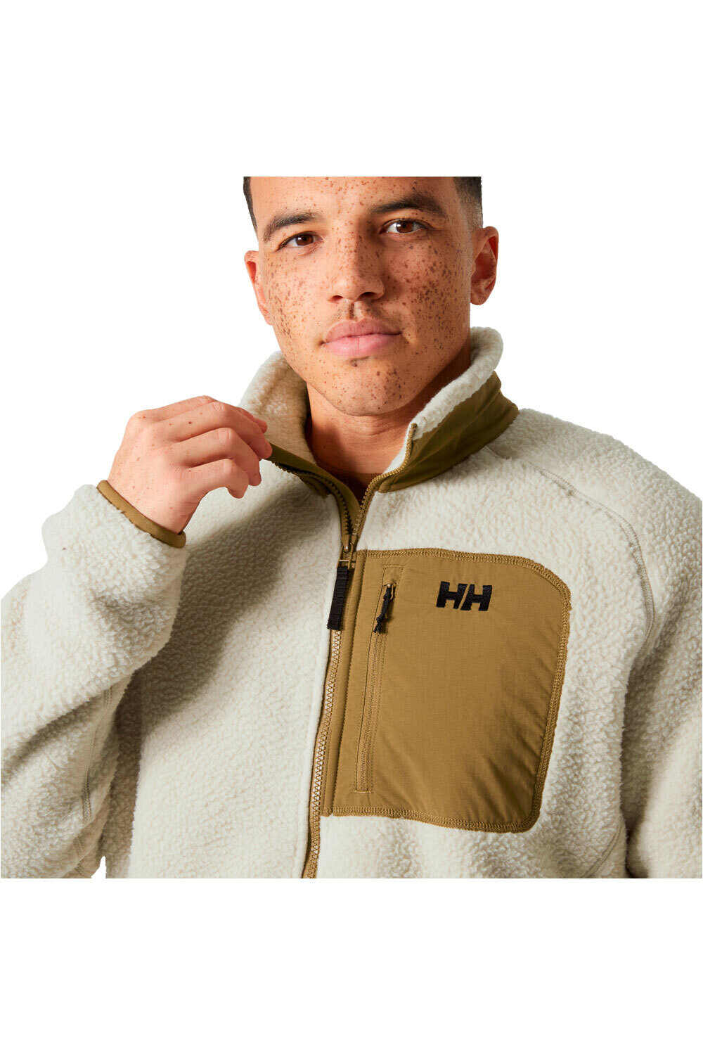 Helly Hansen forro polar hombre PANORAMA PILE BLOCK JACKET vista detalle