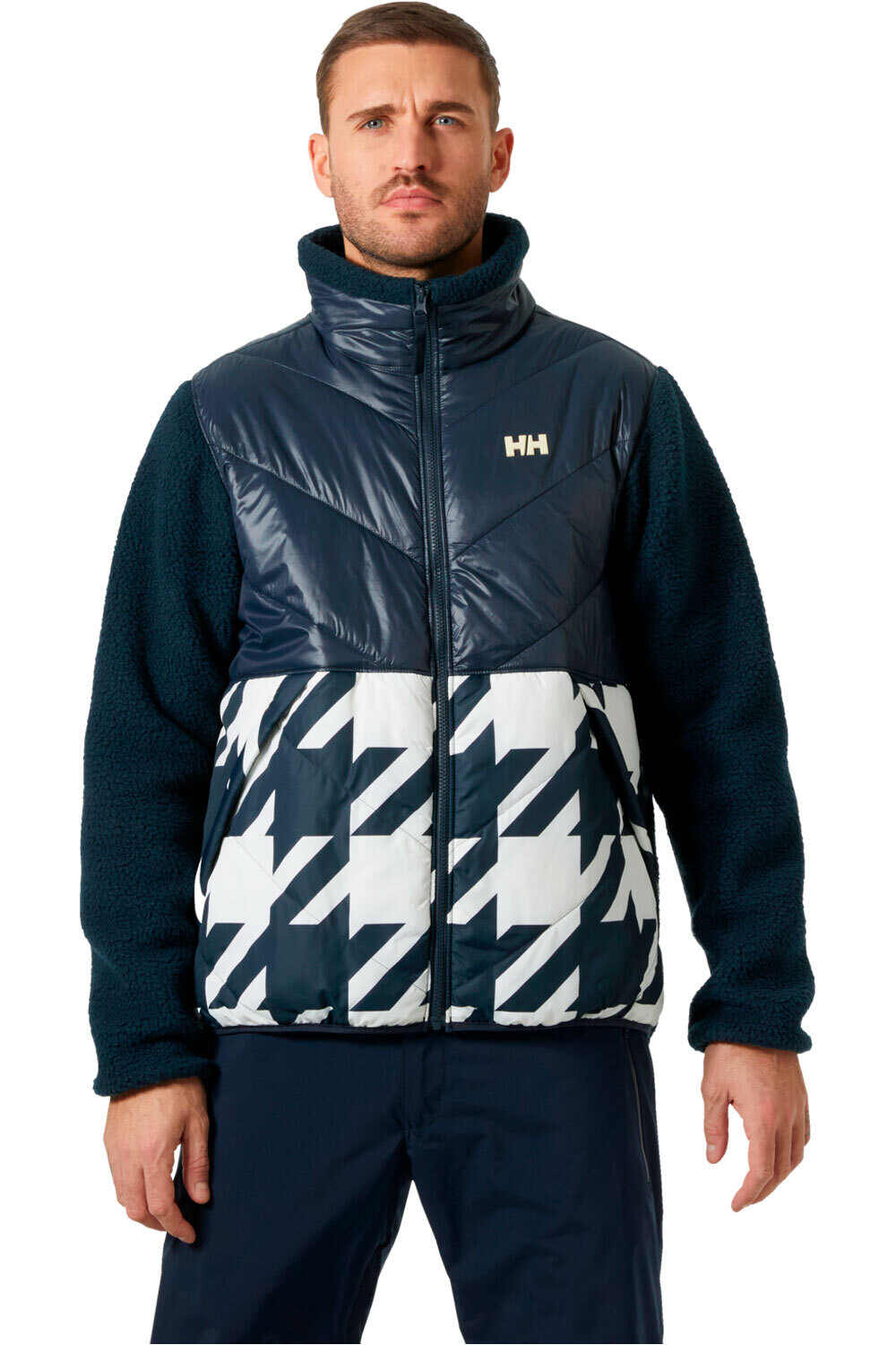 Helly Hansen forro polar hombre VILLAGE HYBRID JACKET vista frontal