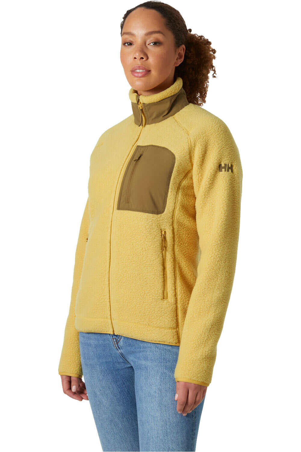 Helly Hansen forro polar mujer W IMPERIAL PILE BLOCK JACKET vista frontal