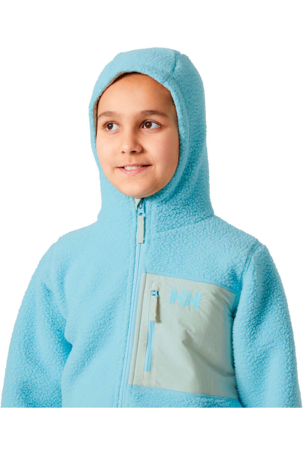 Helly Hansen forro polar niño JR CHAMP PILE JACKET 2.0 vista detalle