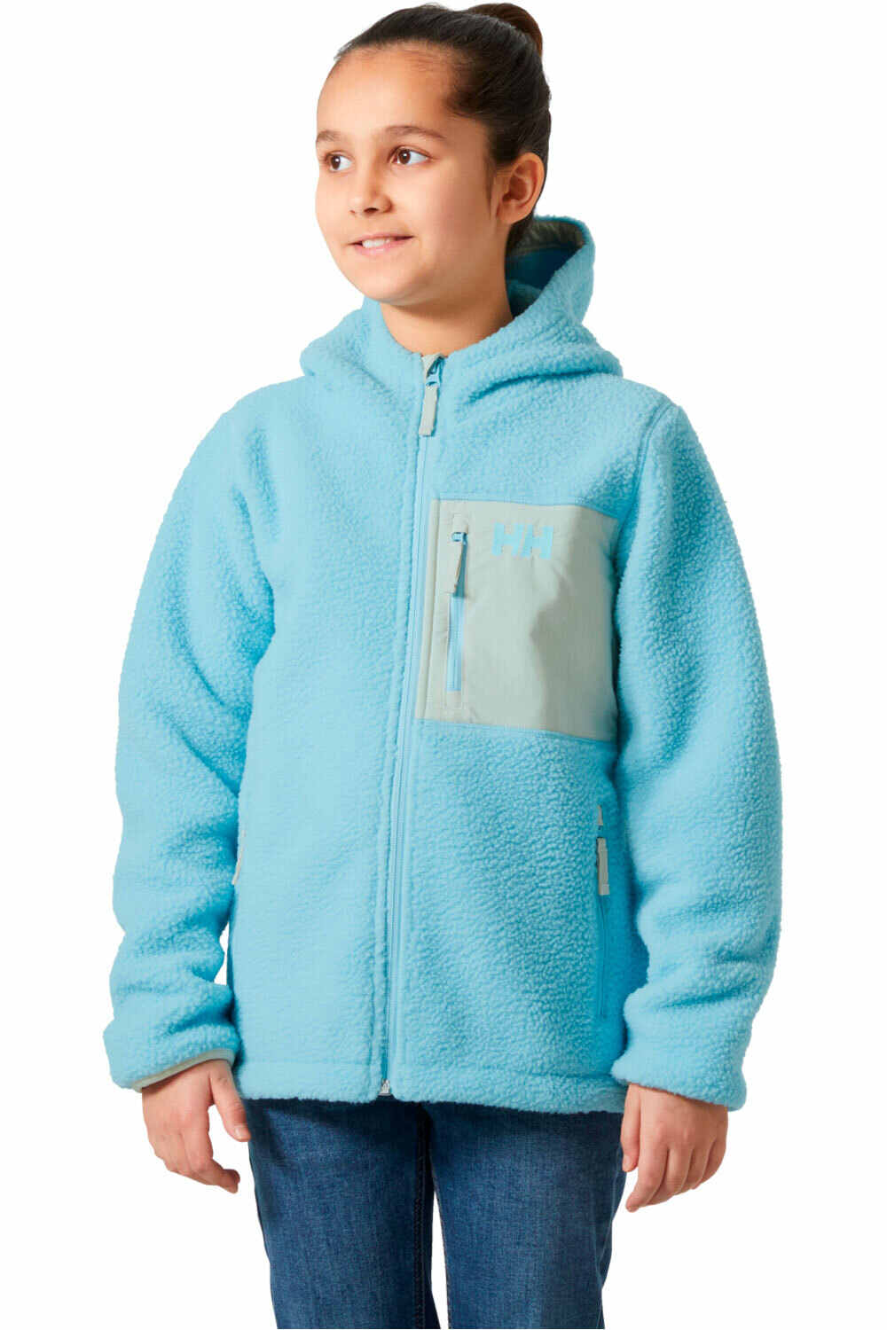 Helly Hansen forro polar niño JR CHAMP PILE JACKET 2.0 vista frontal