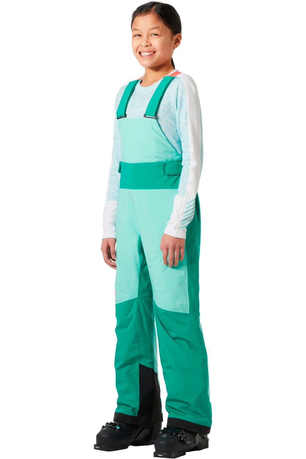 Helly Hansen pantalones esquí infantil JR  GIRL STELLAR  BIB PANT vista frontal