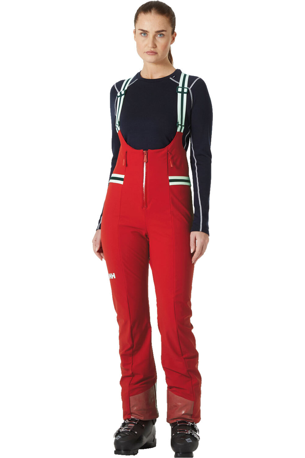 Helly Hansen pantalones esquí mujer W AVANTI SOFTSHELL BIB PANT vista frontal