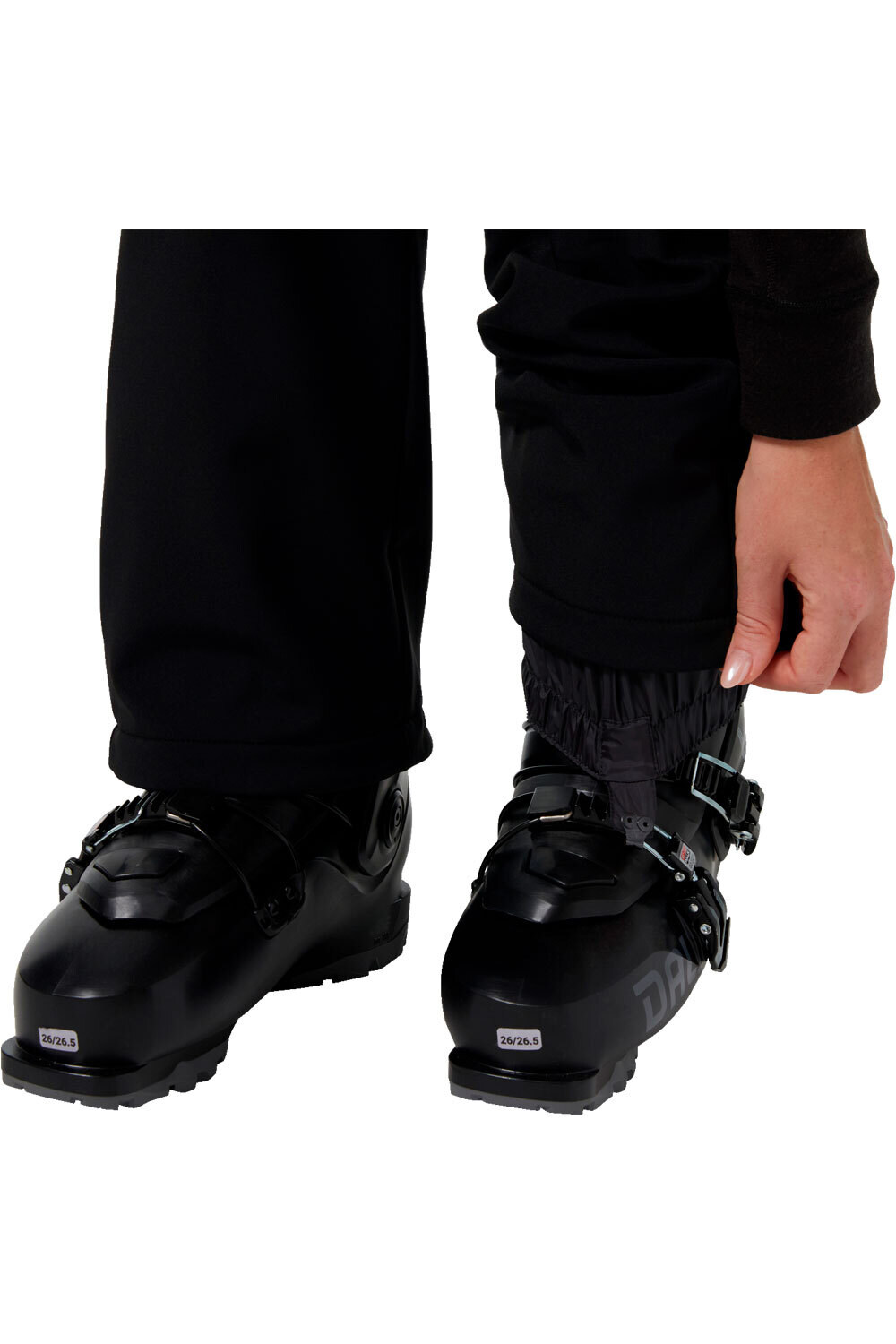 Helly Hansen pantalones esquí mujer W NORA SOFTSHELL PANT BLACK vista detalle
